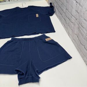 Lunya soft  Blue women’s pajamas set sz xs